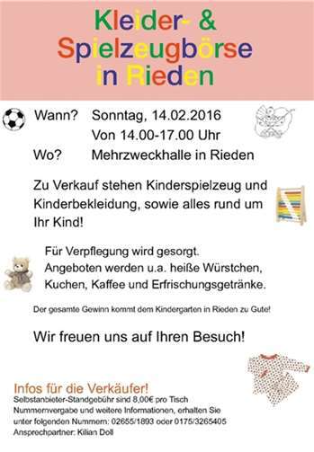 Kleider- und Spielzeugbörse für den guten Zweck 