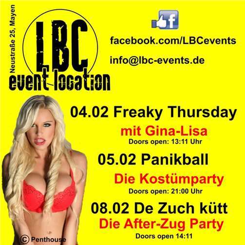 Neuauflage des Panikballs & Gina-Lisa im Programm 