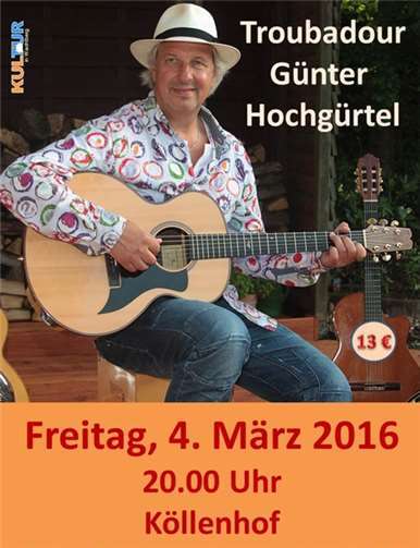 Eifel-Troubadour Günter Hochgürtel wieder da