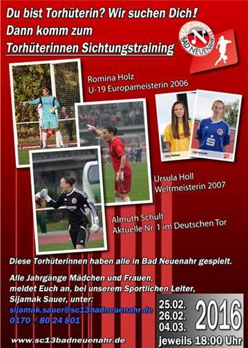 Neue Heldinnen im Tor gesucht