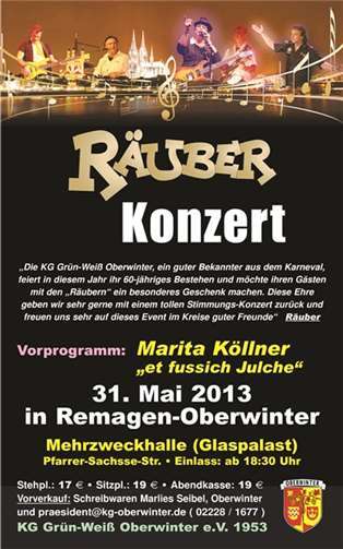 Räuber-Konzert im Glaspalast von Wölle