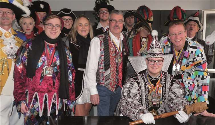 Prinz Timo I. enterte den Chefsessel des VG-Bürgermeisters 