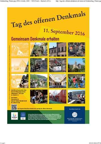 Wer macht mit beim „Tag des offenen Denkmals“ ? 
