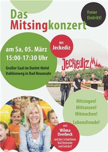 Mitsingkonzert für „Kind und Kegel“ 