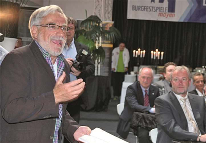 Schauspieler der Mayener Burgfestspiele trafen die Sponsoren 