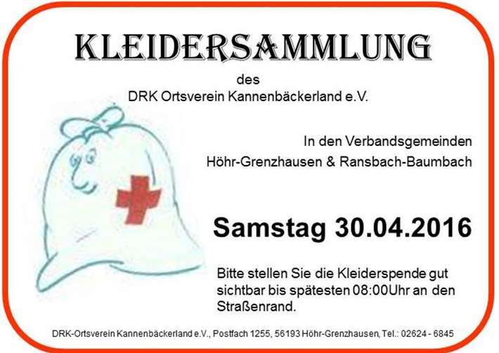 Große Kleidersammlung
