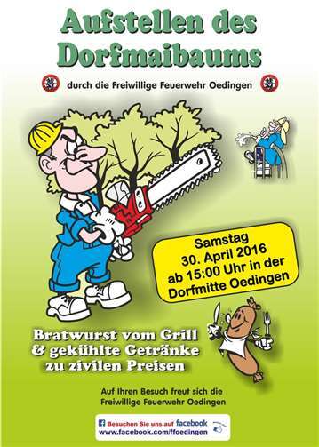 Traditionelles Maibaumstellen