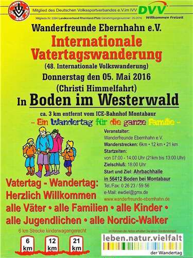 Internationale Vatertagswanderung 