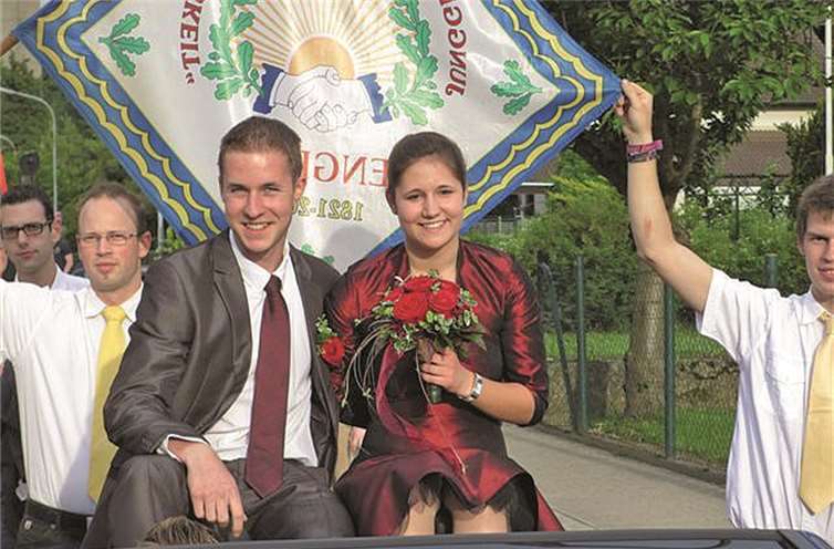 Präsident und Maikönigin verabschiedeten sich auf Klassenfahrt