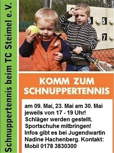 Einladung zum Schnuppertennis 