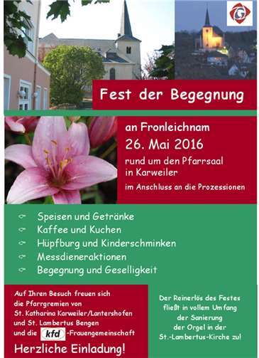 Fest der Begegnung an Fronleichnam 