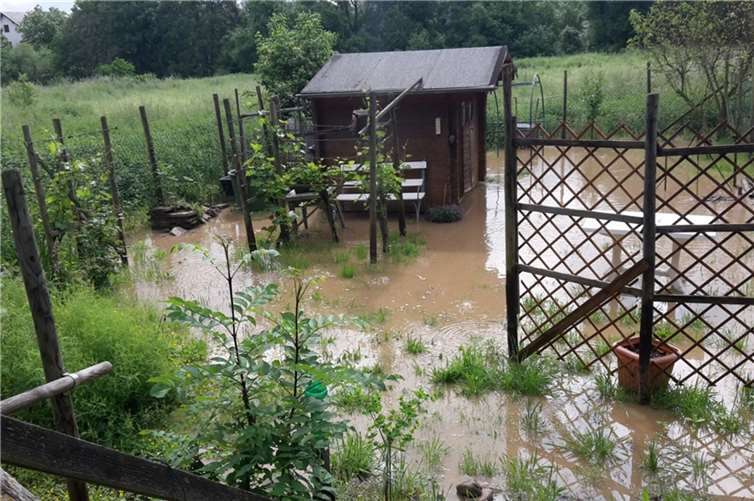 Schrebergärten geflutet 