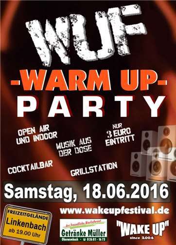 Warm Up Party zum Wake Up Festival