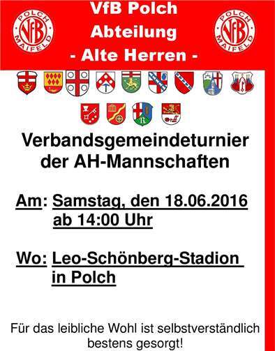 Fußball- Verbandsgemeindeturnier