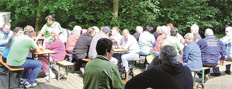 Familienfest mit schönem Wetter 