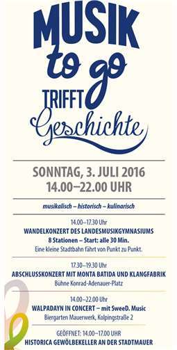 „Musik to go“ – Musik trifft Geschichte 
