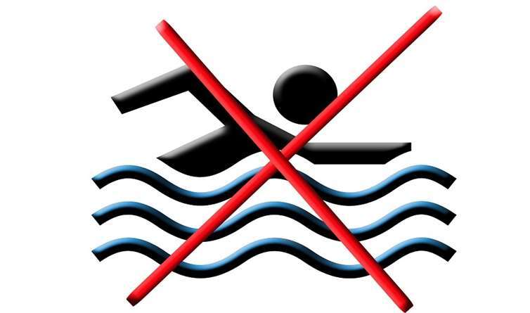 Badeverbote einhalten!