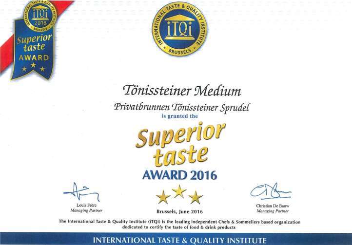 Gold für TÖNISSTEINER 