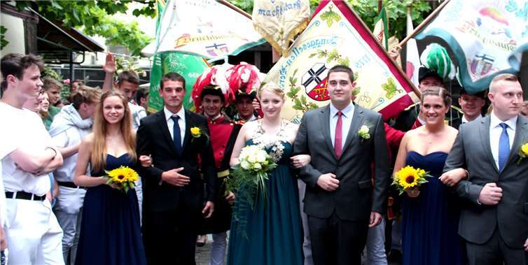 Im Mittelpunkt stand König Niclas Richarz mit Königin Verena Braun