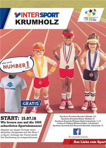 T-Shirts für Schüler mit Sport-Note 1 
