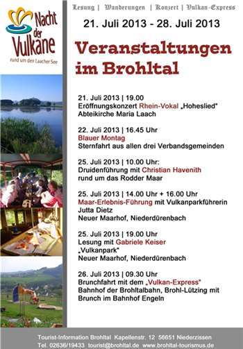 „Nacht der Vulkane“ - das Programm im Brohltal 