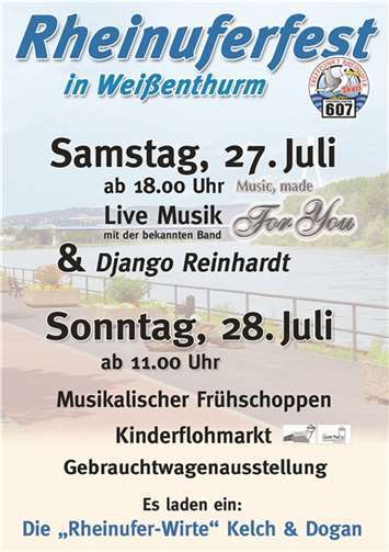 Musik und Tanz an Rheinkilometer 607 