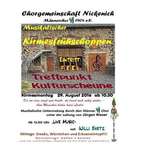 Musikalisch in den Kirmesmontag starten