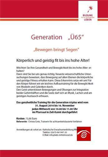 Übungen für Körper und Geist