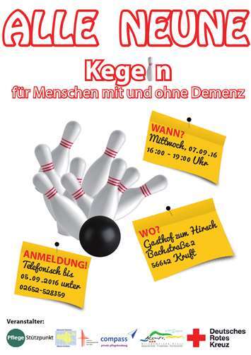 „Alle Neune“ - Kegeln für Menschen mit und ohne Demenz