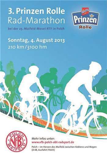 25. Radtouristikfahrt mit Prinzen Rolle Rad-Marathon 