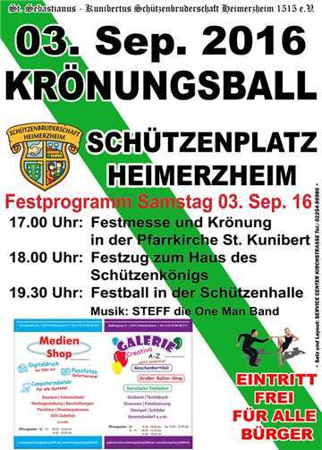 Werner Neubauer wird zum König gekrönt