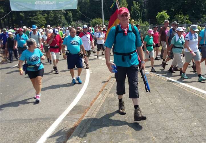 Königlicher Empfang am Ziel 