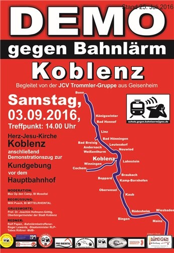 Gegen den Bahnlärm und den rücksichtslosen Güter-Transitverkehr