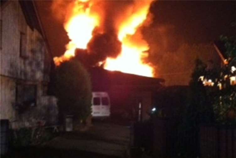 Brand in Schreinerei in Remagen