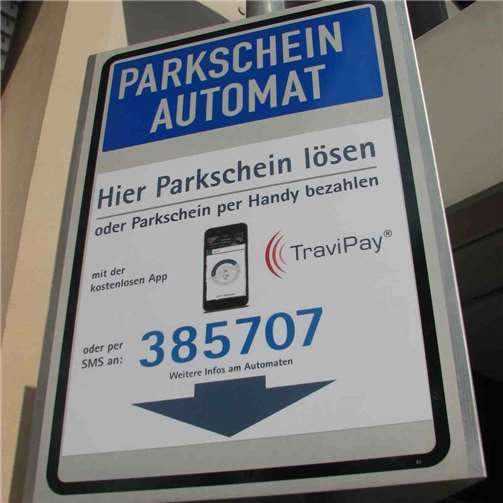 Parkgebühren per SMS oder App bezahlen 