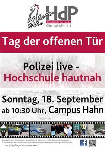 „Polizei live, Hochschule hautnah!“ „Polizei live, Hochschule hautnah!“