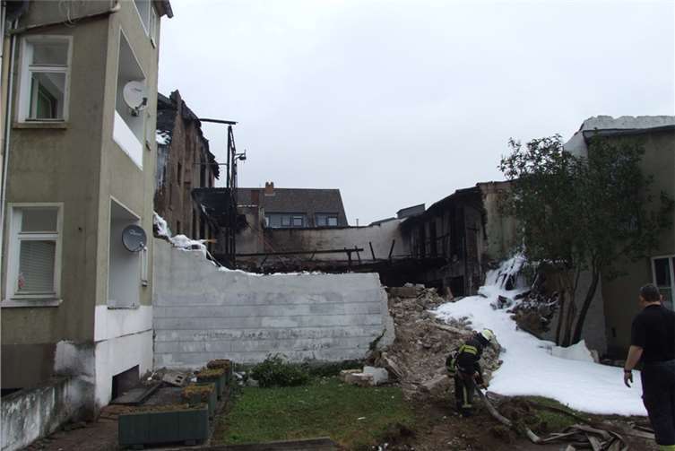 Vollbrand eines Wohnhauses in Andernach 