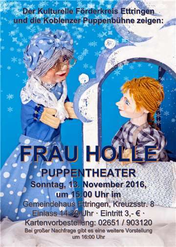 Puppentheater: „Frau Holle“ 