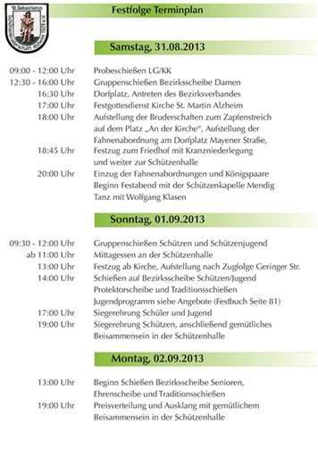 Alzheim im Mittelpunkt der Schützen 