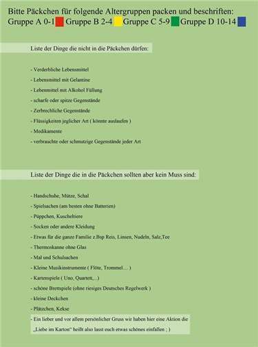 Aktion „Liebe im Karton“