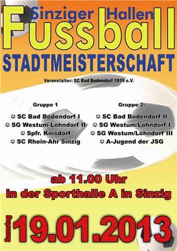 Stadtmeisterschaft im Senioren-Hallenfußball