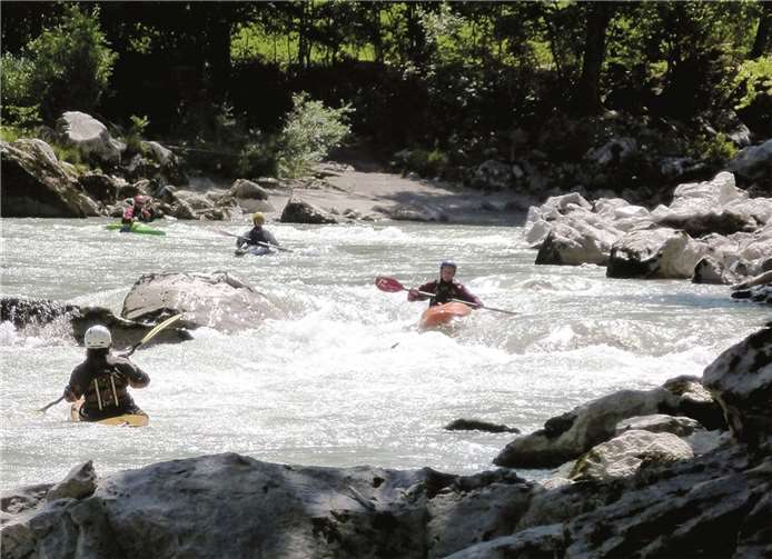 Jugend-Wildwasserwoche in Lofer, Österreich 