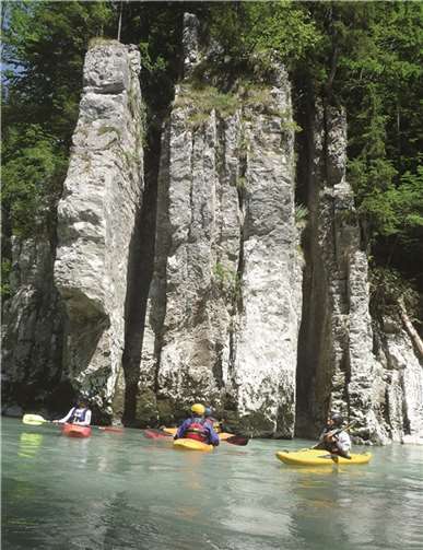 Jugend-Wildwasserwoche in Lofer, Österreich 