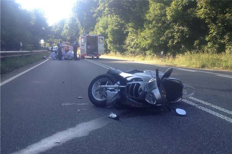 Motorradfahrer auf B 258 schwer verletzt
