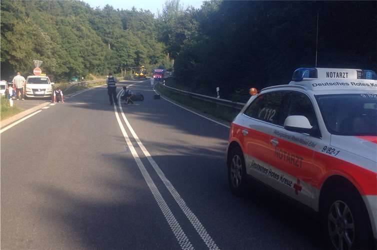Motorradfahrer auf B 258 schwer verletzt 