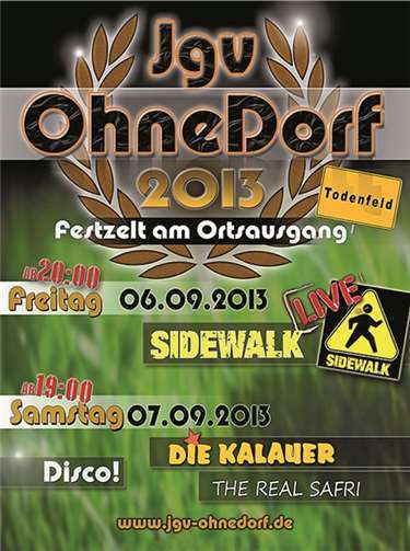 OhneDorf lädt zum Junggesellenfest