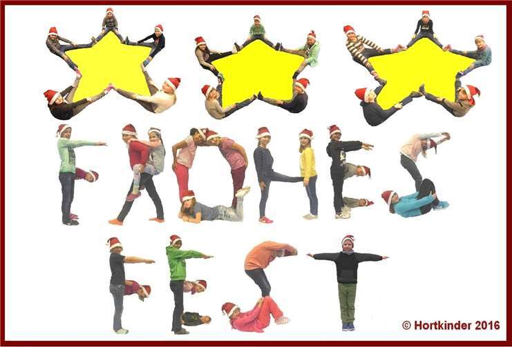 Hortkinder senden Weihnachtsgrüße 