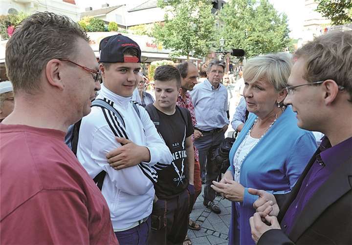 Andrea Nahles und Hannelore Kraft suchten das Gespräch mit den Bürgern 