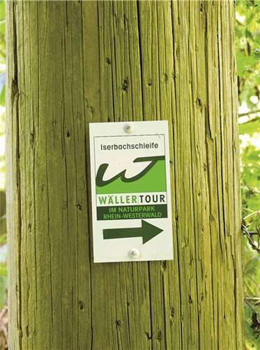 Iserbachschleife ist markiert