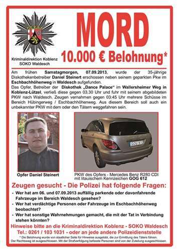 Tötungsdelikt in Waldesch